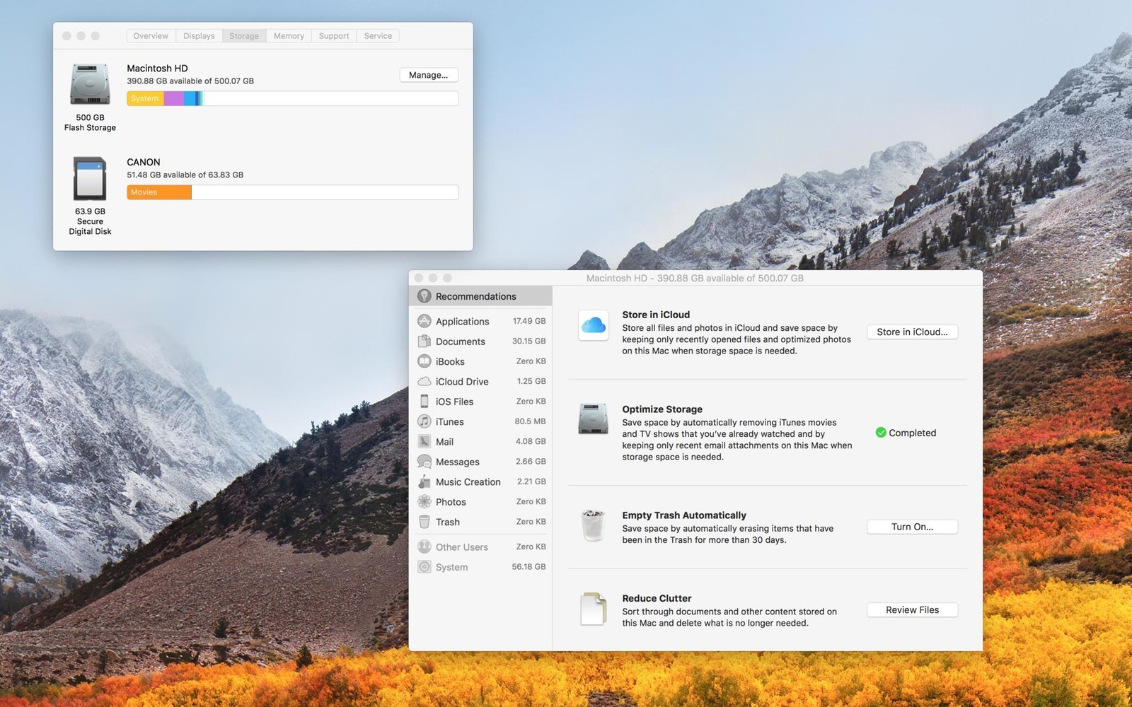 App to clear up system storage mac air